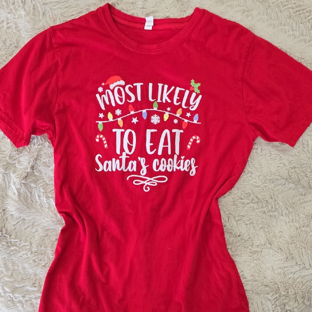 Red Christmas Graphic T-Shirt